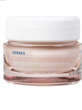 NIB Korres Wild Rose Night-Brightening Sleeping Facial - Vitamin C - Sealed